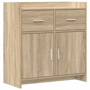 vidaXL Dressoir Sonoma Eiken 75 x 36 x 80 cm Bewerkt hout