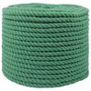 vidaXL Katoenen Touw 12 mm 250 m Groen 100% Katoen