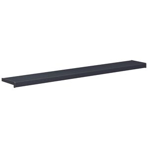 vidaXL Raamsokkel Antraciet met houten nerf 120 x 20 x 4,5 cm PVC