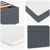 vidaXL Ottoman bed met matrassen en LED's 180x200cm fluweel