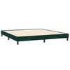 vidaXL Boxspring met matras fluweel donkergroen 200x210 cm