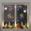 vidaXL Kerstverlichting sneeuwpop silhouet 2 st 35 LEDs warm wit