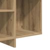 vidaXL Dressoir Artisan Eiken 120 x 30 x 75 cm Bewerkt hout