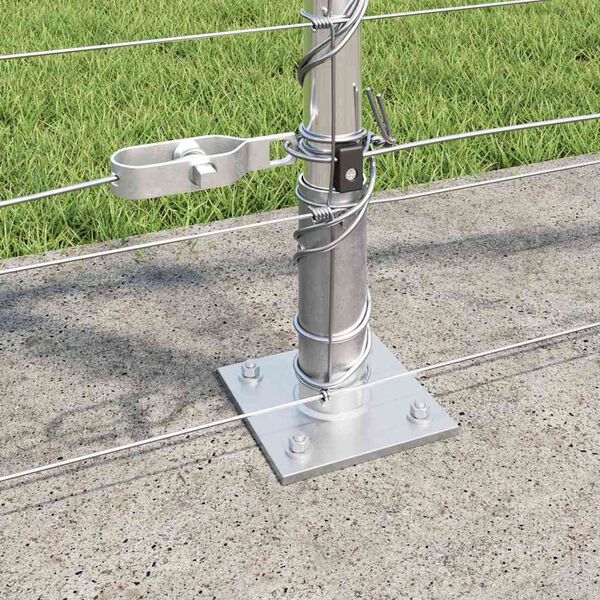 vidaXL Afrasteringspaal Gegalvaniseerd 50 x 1,2 m Staal