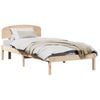 vidaXL Bedframe met hoofdeinde Naturel 100 x 200 cm Massief grenenhout
