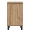 vidaXL Dressoir Artisan Eiken 40 x 35 x 70 cm Bewerkt hout