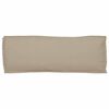 vidaXL Palletkussen voor bank Taupe 110 x 40 x 8 cm Oxford stof