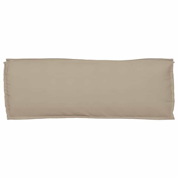 vidaXL Palletkussen voor bank Taupe 110 x 40 x 8 cm Oxford stof