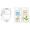 LECHUZA Plantenbak CLASSICO Color 21 ALL-IN-ONE wit