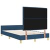 vidaXL Bedframe met hoofdeinde Blauw 120 x 190 cm Stof