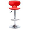 vidaXL Barstoelen 2 st kunstleer rood