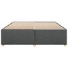 vidaXL Bedframe zonder matras stof donkergrijs 200x200 cm
