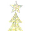 vidaXL Kerstboom met 240 LED Warmwit 181 cm PET