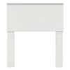vidaXL Hoofdbord Wit 75 cm Bewerkt hout