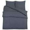 vidaXL Dekbedovertrekset lichtgewicht 220x240 cm microvezel antraciet