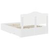 vidaXL Bedframe met hoofdeinde met lade Wit 140 x 200 cm Bewerkt hout
