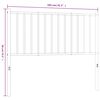 vidaXL Hoofdbord metaal zwart 100 cm