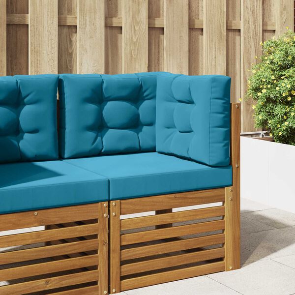 vidaXL Buiten bankkussen 3 pcs Koninklijk Blauw Polyester