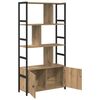 vidaXL Boekenkast Artisan Eiken 80 x 30 x 155,5 cm Bewerkt hout