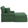 vidaXL Chaise Lounge met Rok met kussen Jungle Groen 91 x 157 x 91 cm