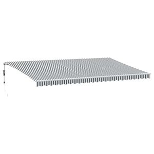 vidaXL Luifel automatisch uittrekbaar LED 600x300 cm antraciet en wit