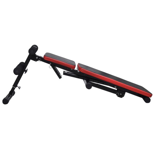 vidaXL Buikspierbank met halterset verstelbaar 30,5 kg