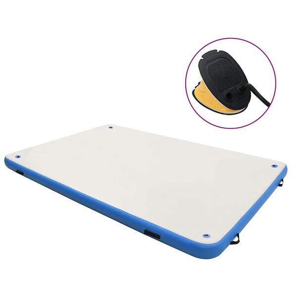 vidaXL Vlot opblaasbaar 300x200x15 cm blauw en wit