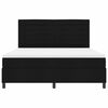 vidaXL Boxspringbed met matras met hoofdeinde Zwart 180 x 200 cm Stof