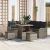 vidaXL Tuin Sofa Set 8 pcs Grijs poly rattan