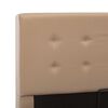 vidaXL Bedframe met opslag hydraulisch kunstleer cappuccino 160x200 cm