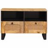vidaXL TV-kast met lade Bruin 70 x 33 x 46 cm Massief Mango Hout