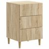 vidaXL Nachtkastje Sonoma Eiken 43 x 41 x 66,5 cm Bewerkt hout