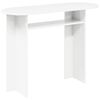 vidaXL Wandtafel met opslag Wit 100 x 39,5 x 75 cm Bewerkt hout