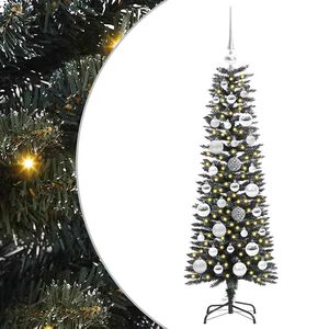 vidaXL Kunstkerstboom met 150 LED Groen 120 cm PVC en Plastic en Staal