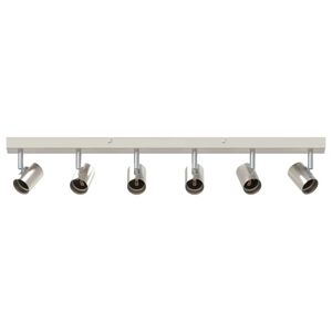 vidaXL Plafondspot met schijnwerpers Nikkel 73 x 6,5 x 11,5 cm Metaal