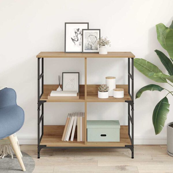 vidaXL Boekenkast artisanaal eikenkleurig 78,5 x 33 x 82 cm