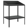 vidaXL Plantenstandaard 75,5x54,5x100 cm verzinkt staal antracietkleur