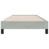 vidaXL Boxspringbed zonder matras 80x210 cm fluweel lichtgrijs