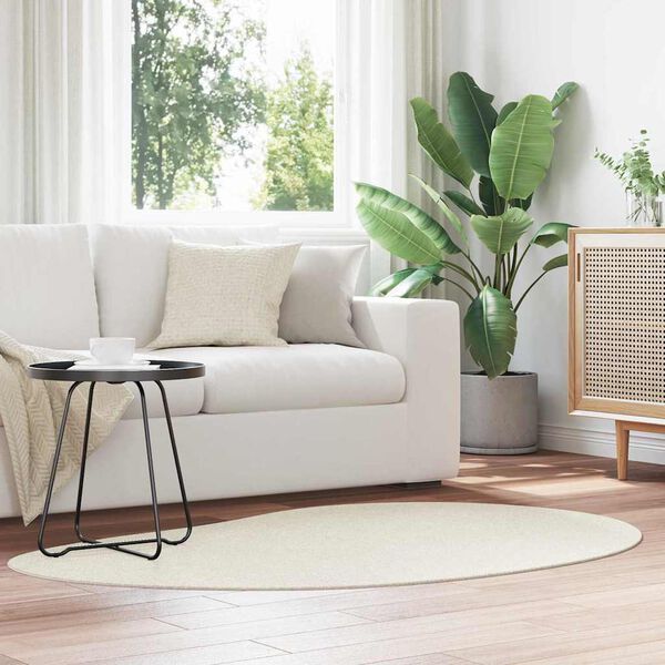 vidaXL Vloerkleden Cr&egrave;me 120 x 170 cm Polyester