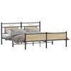 vidaXL Bedframe zonder matras metaal sonoma eikenkleurig 180x200 cm