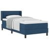 vidaXL Boxspringbed met kussen met hoofdeinde Blauw 200 x 90 cm Stof