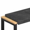 vidaXL Bankkussen Pluche Corduroy Donkergrijs Diepte 35 cm