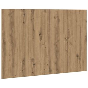 vidaXL Hoofdeinde 120x1,5x80 cm bewerkt hout artisanaal eikenkleur