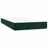 vidaXL Boxspring met matras en LED fluweel donkergroen 90x200 cm