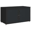 vidaXL Tuinkast 110x55x60,5 cm poly rattan zwart