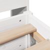 vidaXL Bedframe zonder matras massief grenenhout wit 180x200 cm