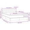 vidaXL Boxspring met matras fluweel donkergroen 160x220 cm