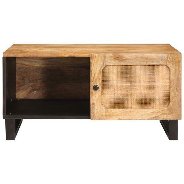 vidaXL Salontafel Naturel 80 x 50 x 40 cm Massief Mango Hout