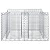 vidaXL Gabion Verhoogd Bed Zilver 100 x 100 x 60 cm