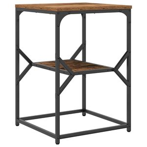 vidaXL Bijzettafel Oud Hout 41 x 40 x 60 cm Engineered hout en staal